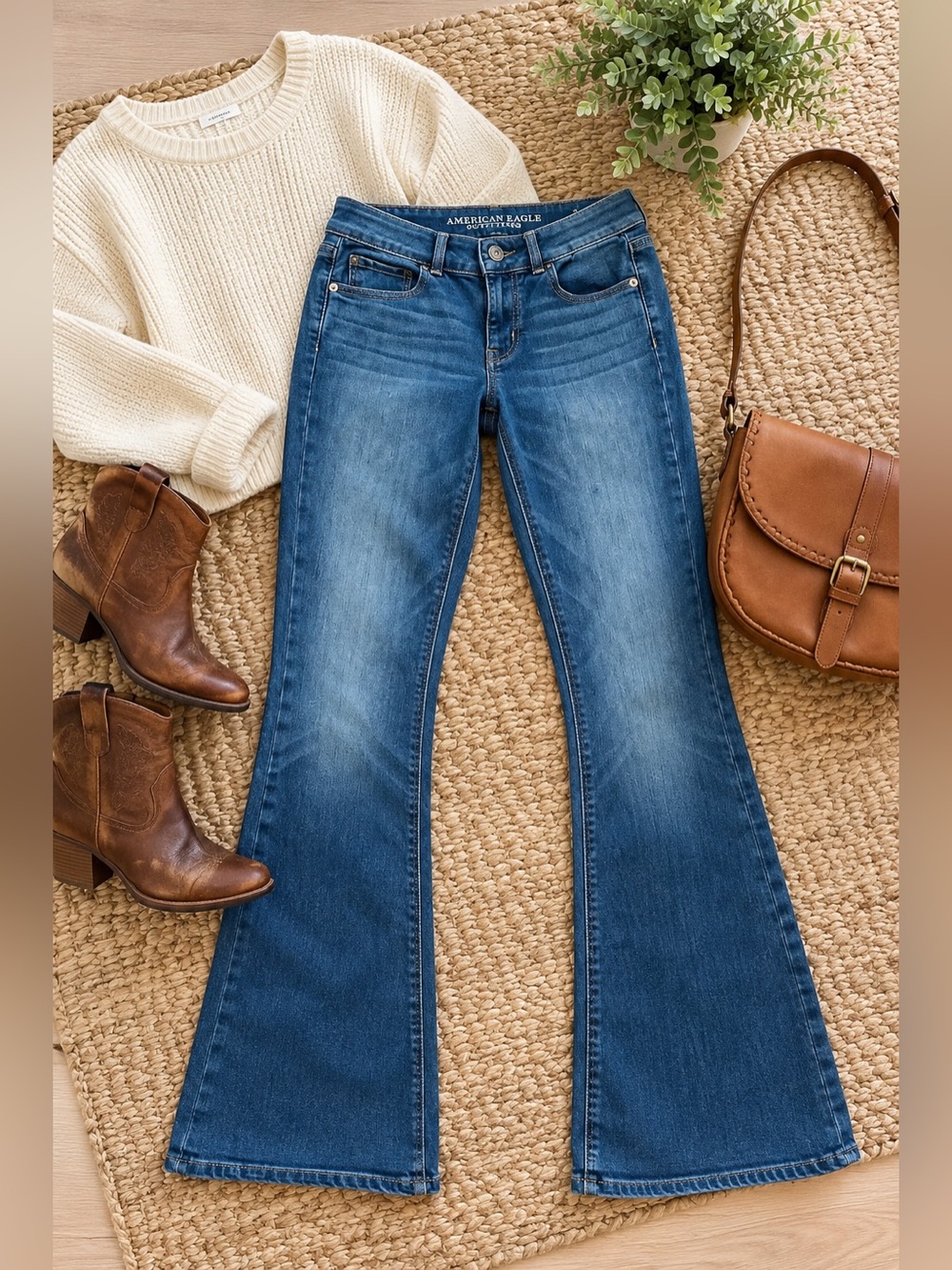 American Eagle Artist Super Stretch Flare Bootcut Jeans Size 4